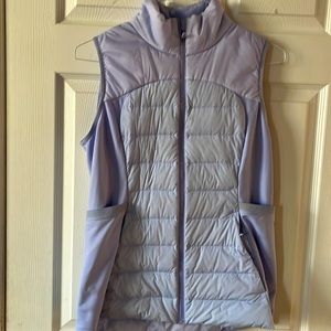 Lululemon Down For it all vest in periwinkle